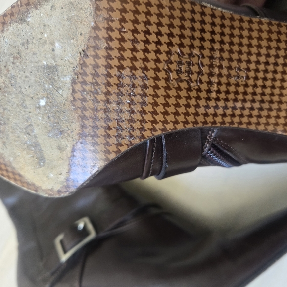 Michel Perry genuine leather mid calf boots - Picture 5 of 5